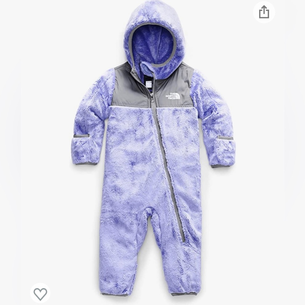The north face infant one piece 0-3 months